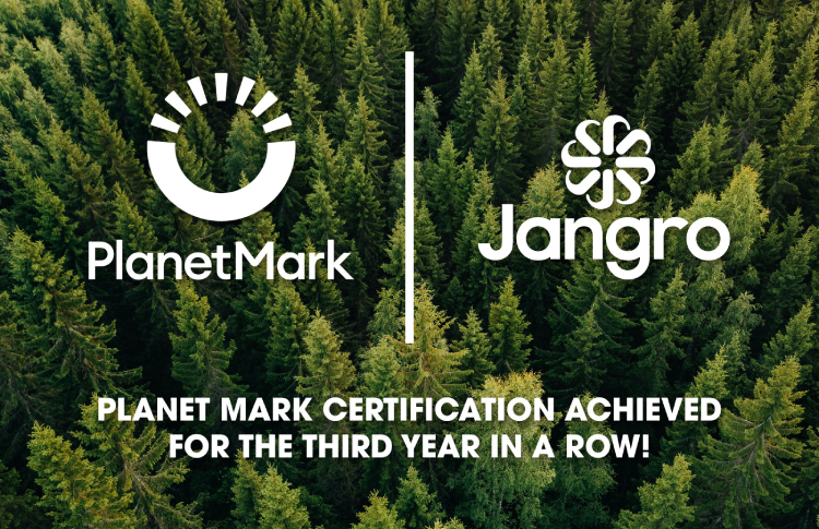 Three years of PlanetMark certification for Jangro