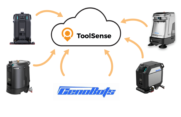 CenoBots cleaning robots integrated into ToolSense platform