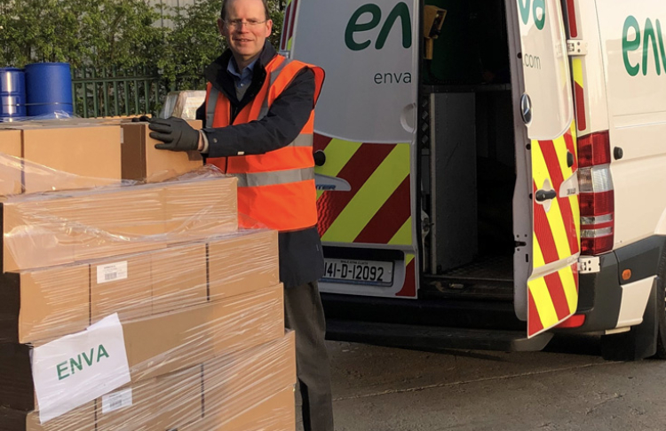 Enva donates 24,000 bottles of hand sanitiser to care sector in Ireland