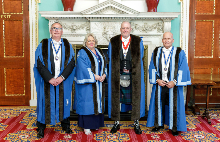Jim Melvin is installed as the Master of the Worshipful Company of Environmental Cleaners