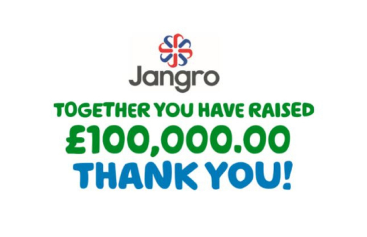 Jangro raises £100,000 for MacMillan Cancer Support