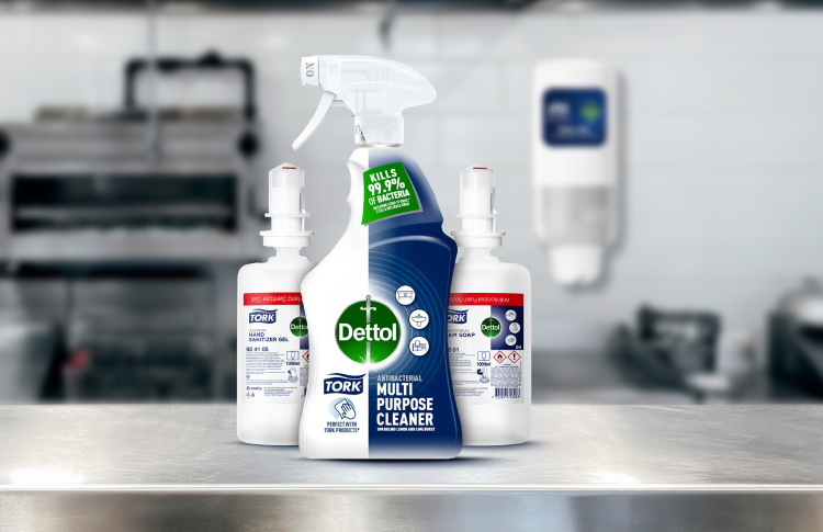 Co-branded Tork and Dettol sanitiser and disinfection products enter the professional hygiene market