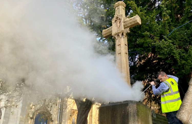Structural Repairs voluntarily cleans war memorials in Windsor and Eton