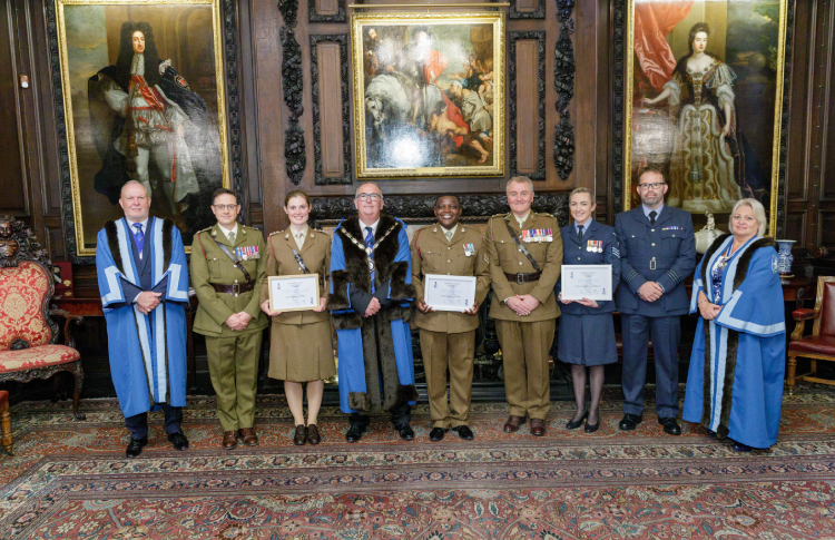 Recognising service at the Worshipful Company of Environmental Cleaners’ Military Awards 2022