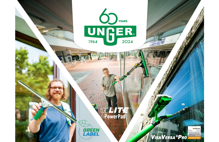 60 years of UNGER, 60 years of professional quality at Interclean Amsterdam 2024
